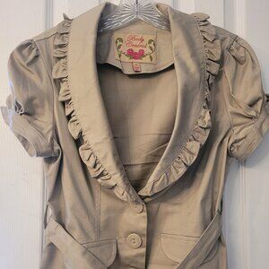 Form fitting Khaki top, Junior Size M